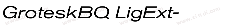 GroteskBQ LigExt字体转换